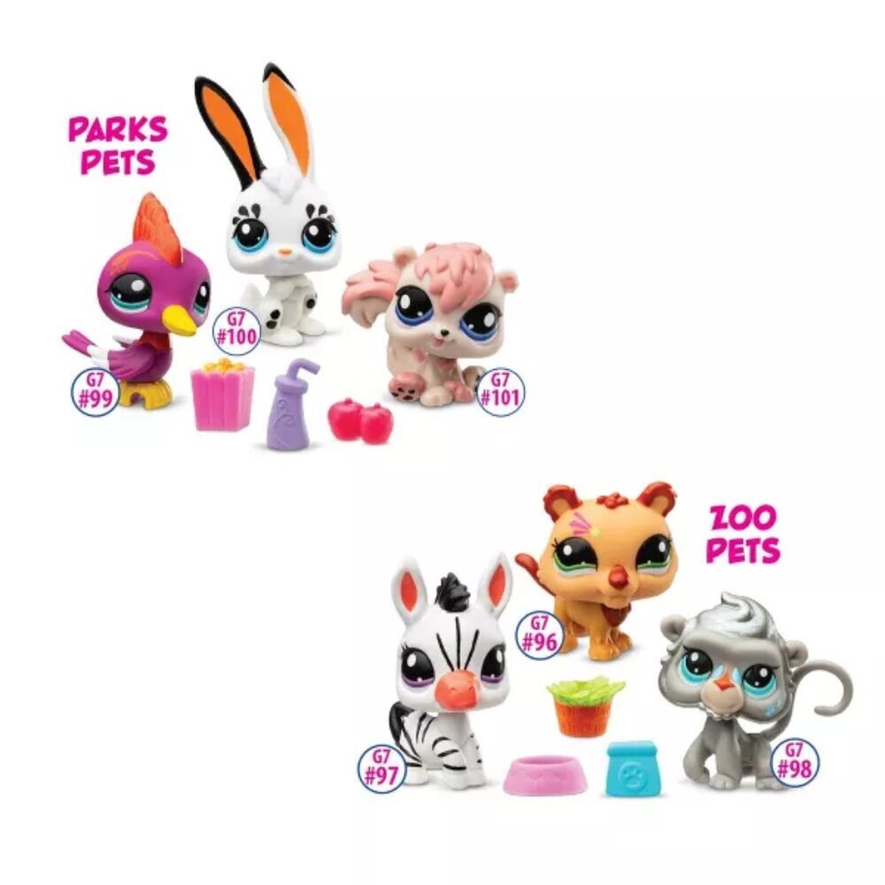 Littlest Pet Shop Park Zoo Pets Pet Trio Series 2